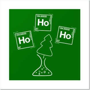 Ho Ho Ho Holmium Chemist Christmas Posters and Art